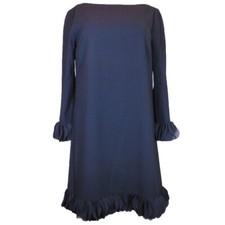 Tahari by ASL Long Sleeve Shift Dress, Size-6, Black