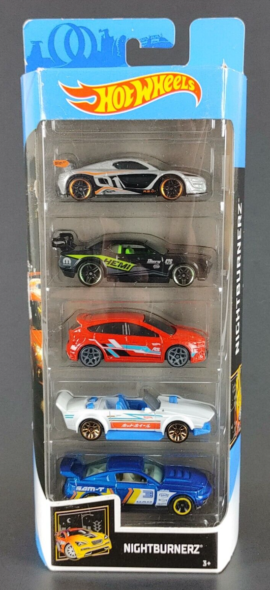 Nightburnerz 5-Pack GHP58 Hot Wheels Diecast Cars Mattel New | eBay