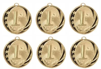 WINTER PARK PRODUCTS 6 Pieces 1st Place Gold Medal Award Trophy With Free Lanyard MS713G $2.99 Each