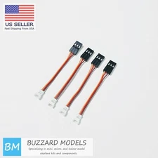 Male Molex Picoblade 1.25 to Female JR Standard Servo Adapter 4 PCS 28awg. 50mm