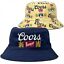 miniatuur 1  - Coors Banquet Beer Brand and All Over Logos Reversible Text Bucket Hat Multi-Co