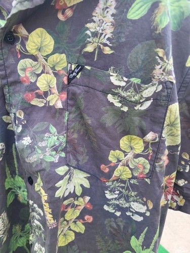 Lifted Research Group Hawaiian Shirt Mens 3XL Black Short Sleeve #MRC75 - Picture 3 of 7