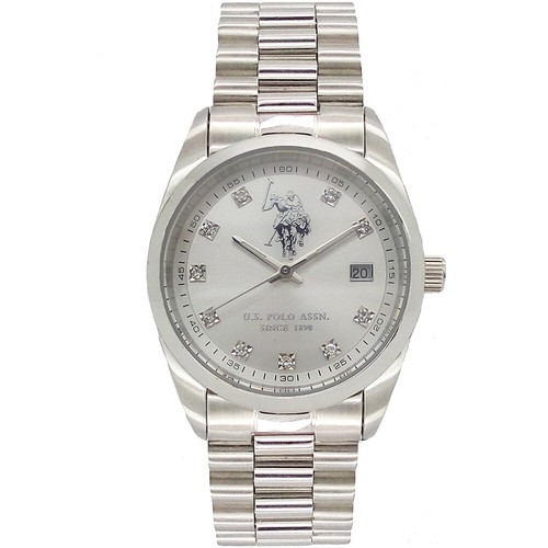 U.S. POLO ASSN Orologio uomo donna USP5594ST WK quarzo silver cristalli  acciaio | eBay