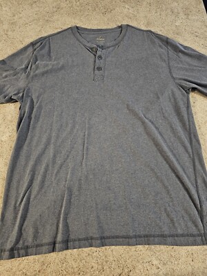 Redhead Men's 1/4 Button Gray Casual Shirt Size 2XL