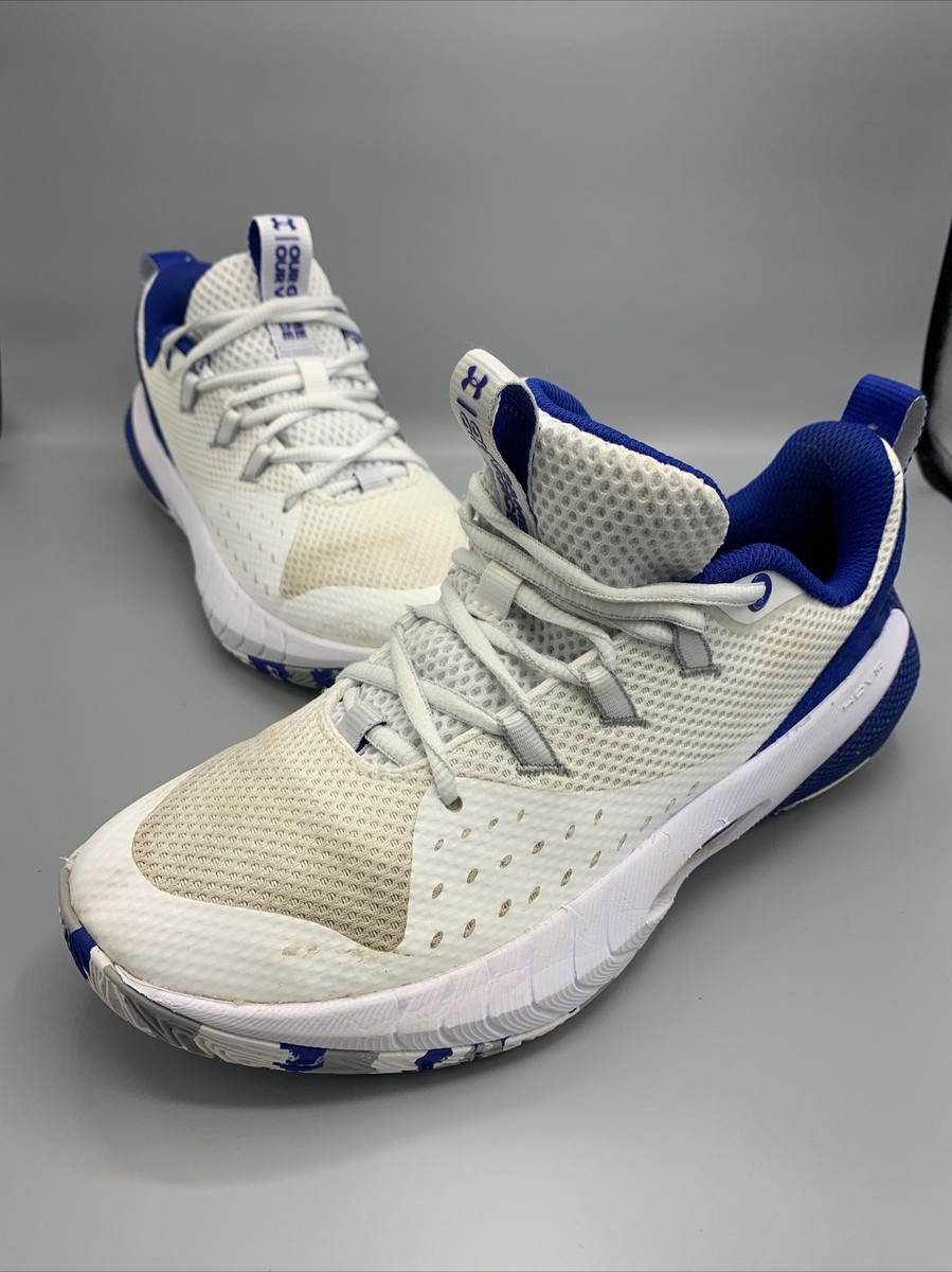 blue and white womens basketball shoes