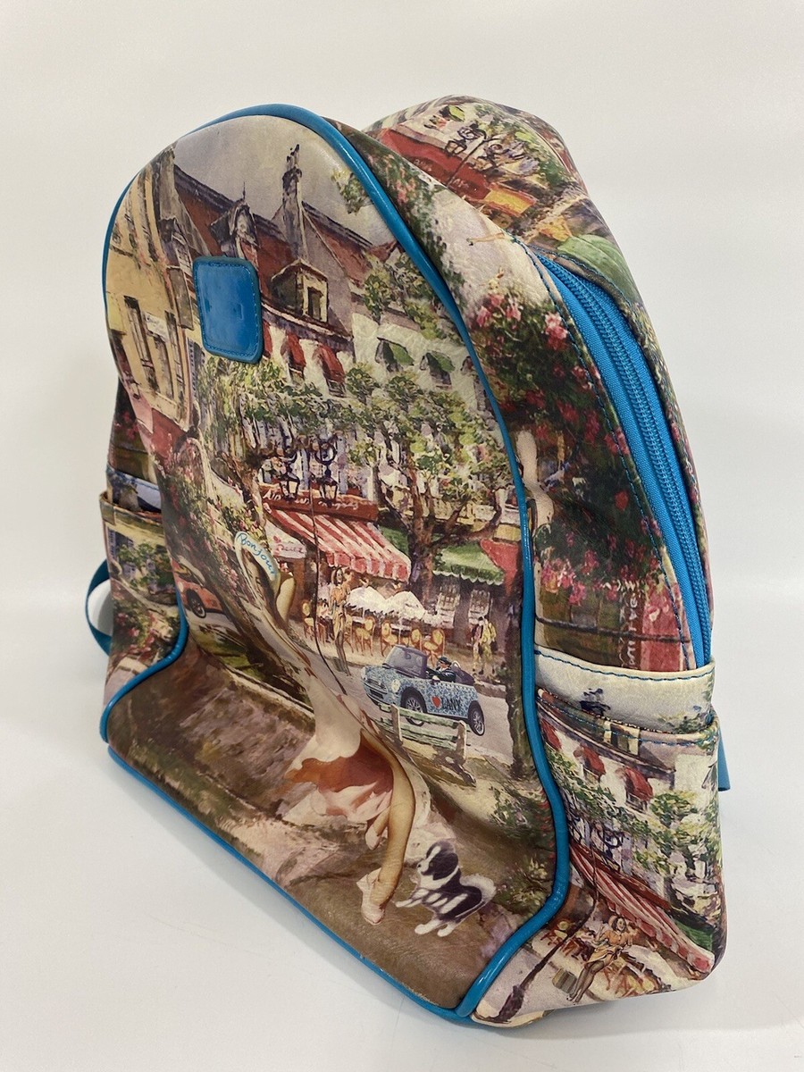 House of Lany Paris Theme Girls Vegan Leather Backpack Plaid Graphic Print LANY Bags & Handbags for Women for sale | eBay main image 4