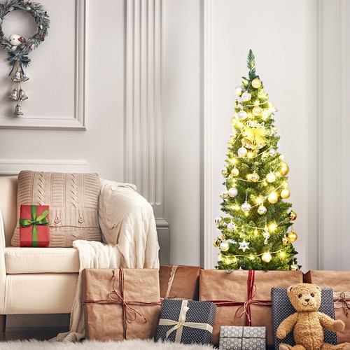 Green Pencil Christmas Tree w/ 400 Tips PVC Branch Tips for Home Office School - Picture 4 of 47