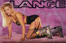 Lange Ski Boots Poster Girl Skiing Sexy Pin Up Poster 1993 Barbara Moore