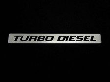 2 Turbodiesel Turbo Diesel Engine Fender Hood Trunk Emblems Badge Silver Pair