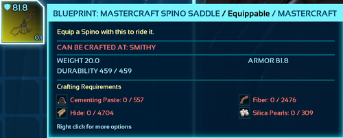 Ark ASA PVE BP Yuty Rex Carch Theri Mantis Saddle Hazard Suit Blueprint Carcharo - Picture 145 of 239