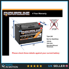 Battery fits MITSUBISHI OUTLANDER Mk1, Mk2, Mk3 2.0 2.4 2.0D 2.2D 249