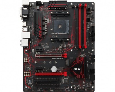 MSI B350 GAMING PLUS Motherboard AMD B350 Socket AM4 DDR4 ATX Ryzen M.2 VGA DVI
