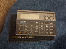 CASIO DATA-CAL DC-700BK CARD CALCULATOR SLIM ...