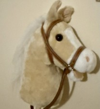 Stick Horse  Plush Handcrafted Hobby Horse  Stick Pony With Sound Effects