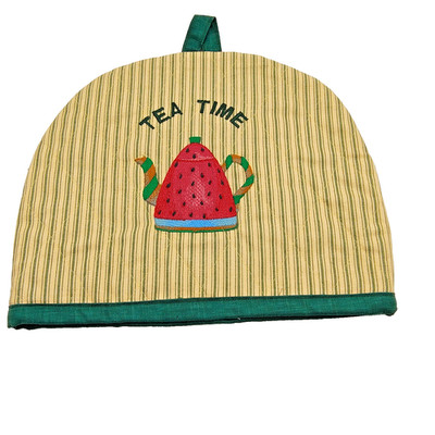 Vintage Watermelon Teapot Cozy Canister Cover Warmer Quilted Handmade 11''