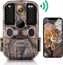 WiFi Wildlife Camera 24MP 1296P Trail Game Hunting Cameras with IR Night Vision