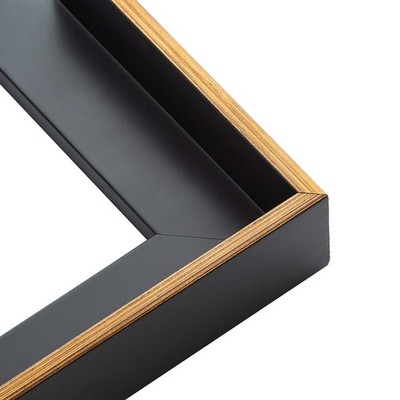 5x7 Canvas Frame Gold Solid Wood Floater Frame Width 1 Inches | Interior Frame D