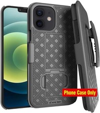 For iPhone 12/12 Pro Case with Rugged Holster, Belt Clip, Protective, Anti-Slip