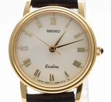 Near MINT SEIKO Exceline 4N21-0180 Vintage Analog Quartz Ladies Watch Japan