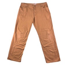 Carhartt Mens 42x32 Relaxed Fit Rugged flex Utility Work Pants Tan Khaki EUC