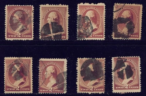 US STAMP #210 1883 2c Washington USED STAMPS COLLECTION LOT #1