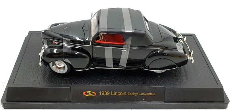Signature Models 1/32 Scale 32333 - 1939 Lincoln Zephyr Convertible - Black - Image 3 of 4