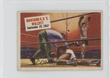 1954 Topps Scoops Barbados Joe Walcott Rocky Marciano KO's #65 16ez