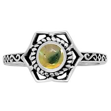 Natural Ethiopian Opal 925 Sterling Silver Ring s.6 Jewelry R-1744