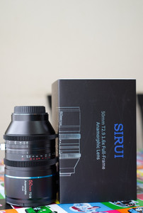 Mint Condition SIRUI Venus 50mm T2.9 1.6X Full-Frame Anamorphic Lens (E-Mount)