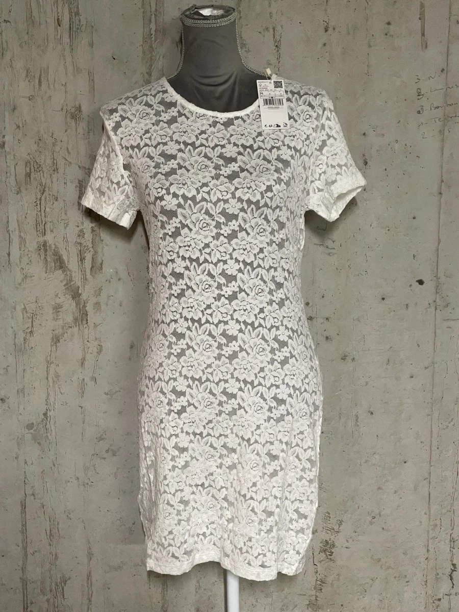 Robe MANGO En Coton Beige - Taille M Neuve Avec étiquette - Style Décontracté Midi