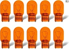 10 Pack, T20 Automotive Brake Light Turn Miniature Bu Style: 7440Natural Amber