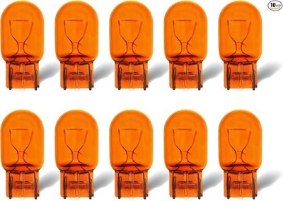 10 Pack, T20 Automotive Brake Light Turn Miniature Bu Style: 7440Natural Amber