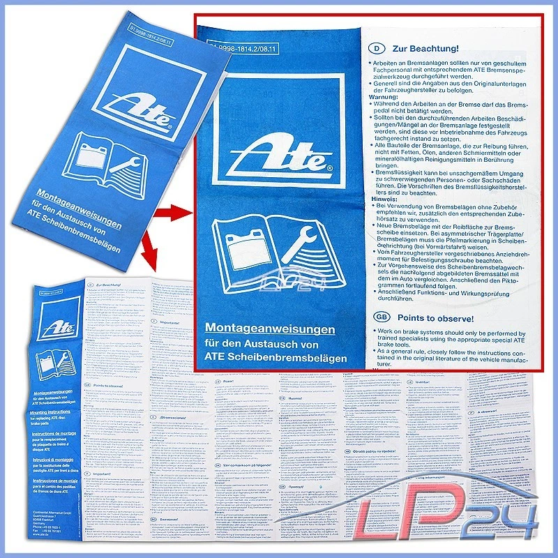 ATE CERAMIC KIT PLAQUETTES DE FREIN ARRIÈRE POUR OPEL INSIGNIA 2008- 1.4 1.6 1.8 - Photo 3/3