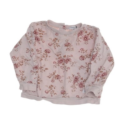 Newbie by KappAhl, Sweatshirt, Größe: 74, Beige/Pink, Baumwolle, Blumen #Smq
