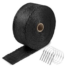 Exhaust Heat Wrap, 2  x 50 Ft,Motorcycle Fiberglass Heat Shield Tape With