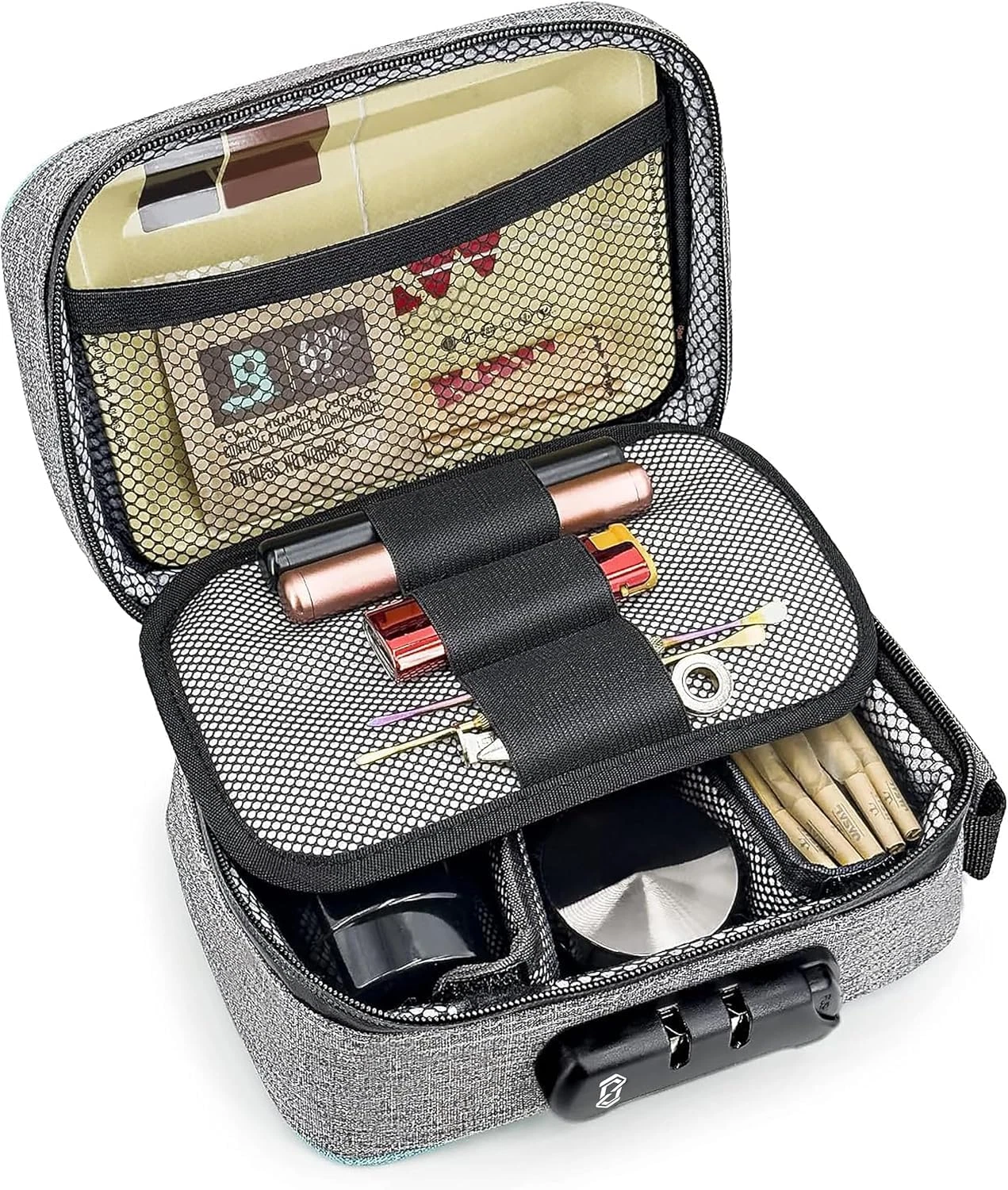 Smell Proof Bag with Combination Lock File Organizer Case Container Medicine Odo
Opens in a new wind