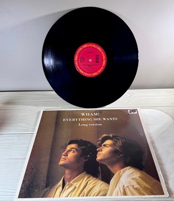 WHAM! Everything She Wants Long Version Vinyl LP 1985 Columbia 44-05180 Single