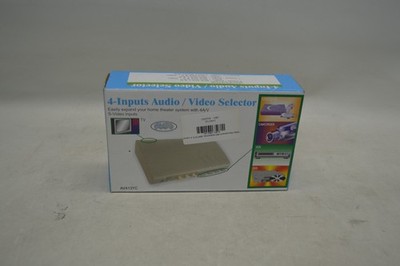LKG Industries Philmore AV413YC 4-Input Audio/Video Selector Switch