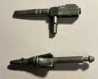 Lot of 2 1984 Four Star Transistor Robots Mr. Hard Hat BULL-DOZER Missile & Gun