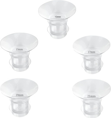 Flange Inserts 13/15/17/19/21Mm 5Pcs,Suitable for Medela,Spectra 24Mm Shields/Fl