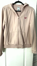Reebok Women s Pink Full Zip Hooded Fleece Hoodie w/ Pockets Size L
