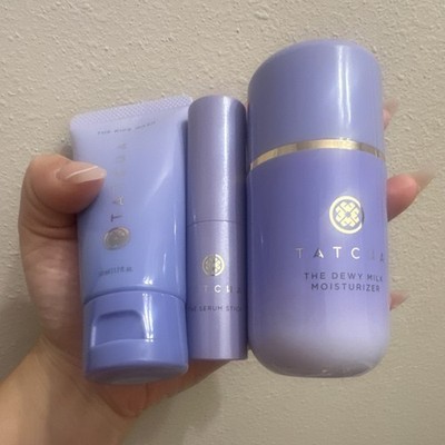 TATCHA Skin Care Set The Rice Wash Cleanser Serum Stick Dewy Milk Moisturizer