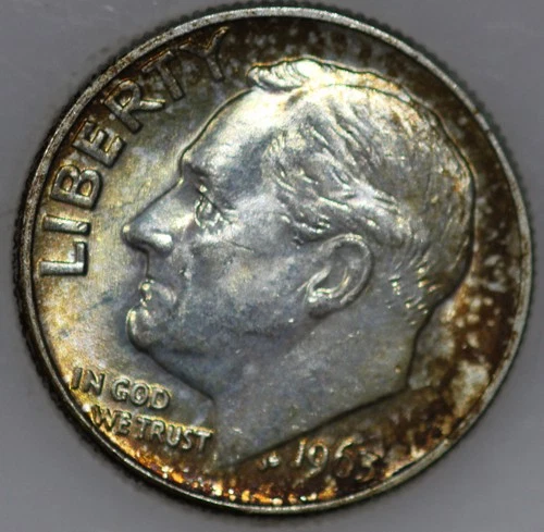 1963-D Roosevelt Dime 90% Silver Uncirculated Choice As Shown [SN01]