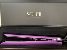 Soleil Professional Solid Ceramic Flat Iron Purple