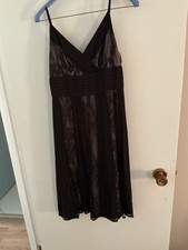 LOFT PARTY DRESS LACE OVERLAY SPAGHETTI STRAPS SIZE 0 NWOT