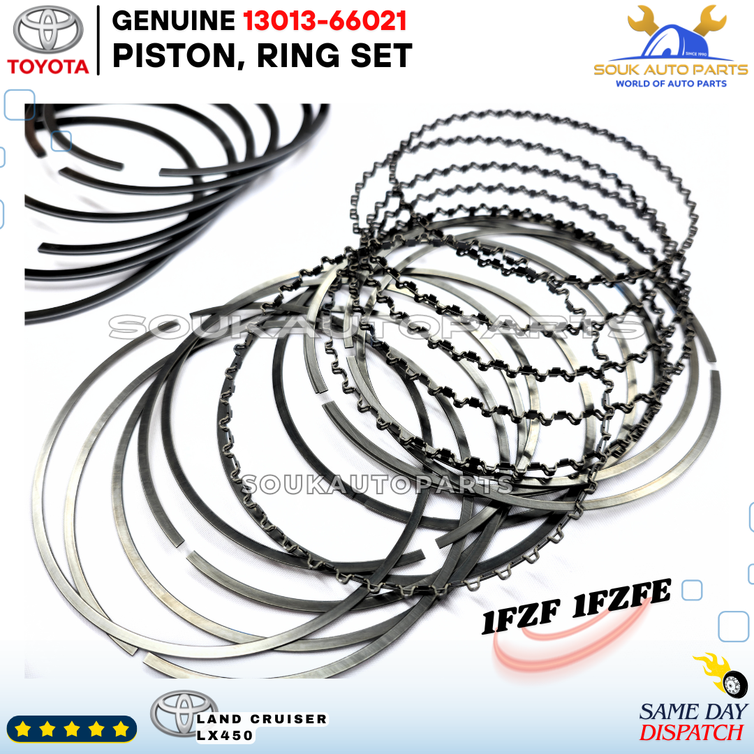 13013-66021 Genuine Toyota RING SET, PISTON 1FZF 1FZFE For Land