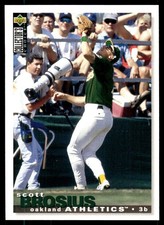 Scott Brosius 1995 Collector's Choice #126 Athletics MLB READ FREE SHIPPING