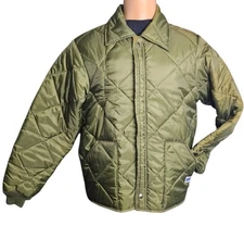 Vtg Big Smith Quilted Puffer Jacket Men L Made In U.S.A. Full Zip Gorpcore 