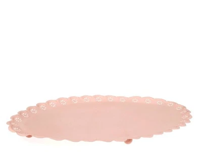Ovales Metall Tablett Rosa Atelier Cm 32x19 H&H - Bild 1 von 3