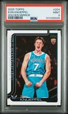 2025-26 Topps Kon Knueppel #204 GOLDEN MIRROR VARIATION SSP PSA 9 RC LOW POP!